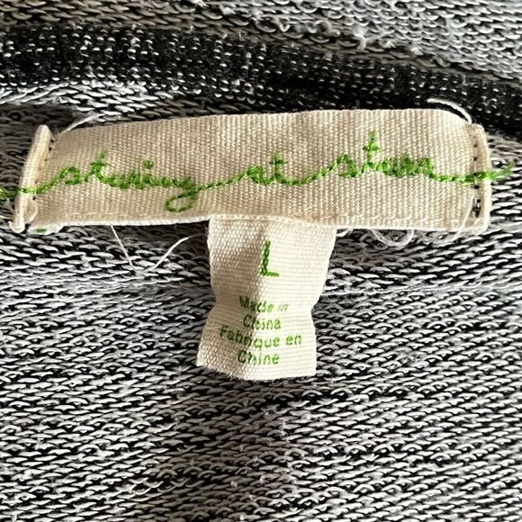 Anthropologie Staring At Stars Grey Button Up Thick Sweater Women’s Large - Picture 2 of 6